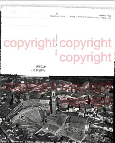 472803,Toscana Siena Panorama Piazza del Campo Teilansicht