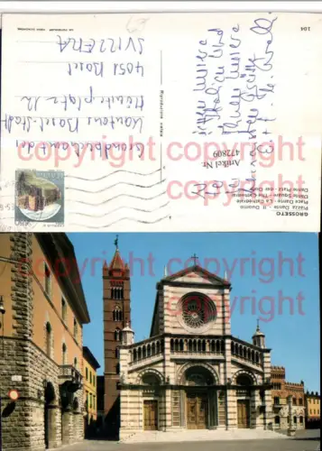 472809,Toscana Grosseto Piazza Dante Il Duomo Dom Kirche