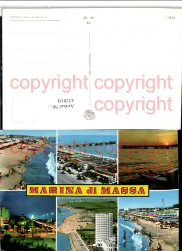 472810,Toscana Massa-Carrara Marina di Massa Strand Mehrbildkarte