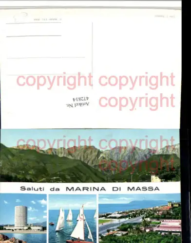 472814,Toscana Massa-Carrara Marina di Massa Totale Segelboote Mehrbildkarte