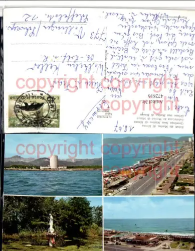 472816,Toscana Massa-Carrara Marina di Massa Promenade Teich Mehrbildkarte