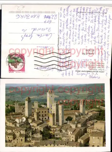 472836,Toscana Siena San Gimignano Le Torri Panorama Totale Türme