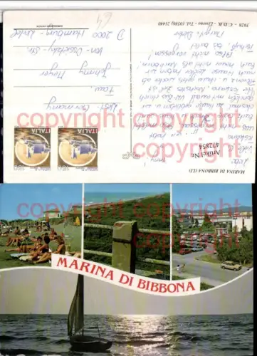 472854,Toscana Livorno Marina di Bibbona Strand Boot Mehrbildkarte