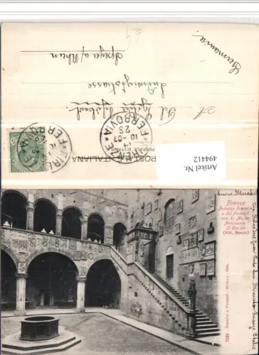 494412,Toscana Firenze Florenz Palazzo Pretorie Palast Hof Arkaden