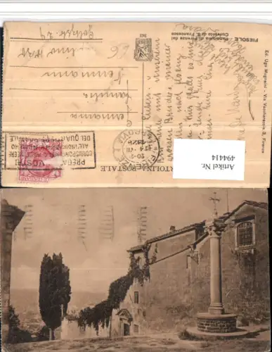 494414,Toscana Firenze Fiesole Panorama di Firenze dal Convento Francesco Säule