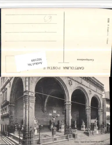 502109,Toscana Firenze Florenz Loggia di Lanzi Arkaden Statuen