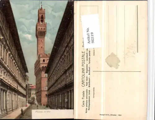 502119,Künstler AK Toscana Firenze Florenz Gli Uffizi pub Stengel e Co 19941