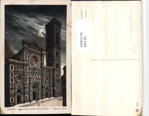 502120,Toscana Firenze Florenz Cattedrale Kirche Mondschein