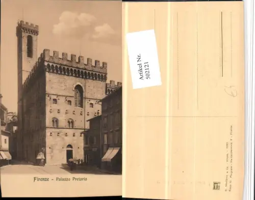 502121,Toscana Firenze Florenz Palazzo Pretorio Palast Turm