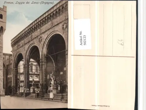 502123,Toscana Firenze Florenz Loggia di Lanzi Orgagna Arkaden Statuen