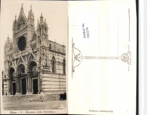 502279,Toscana Siena Facciata della Cattedrale Kirche