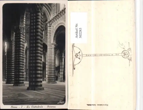 502283,Toscana Siena La Cattedrale Interno Kirche Innenansicht Säulen