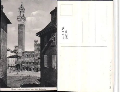 502288,Toscana Siena Palazzo Pubblico visto dalla Costarella Rathaus Turm