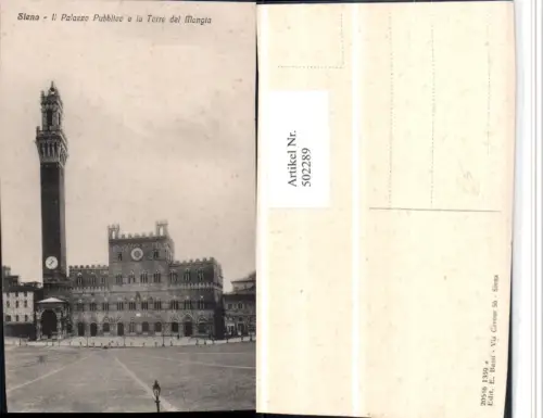 502289,Toscana Siena Palazzo Pubblico e la Torre del Mangia Rathaus Turm