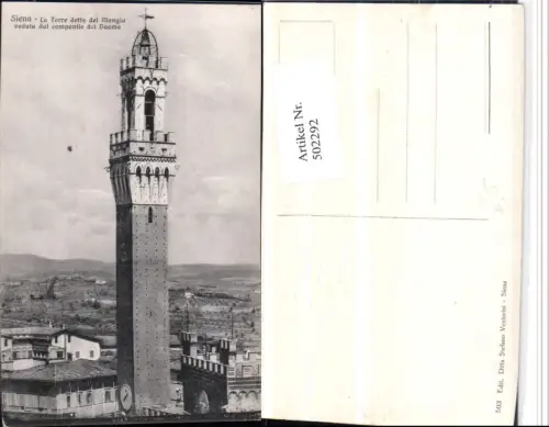 502292,Toscana Siena La Torre detta del Mangia Turm