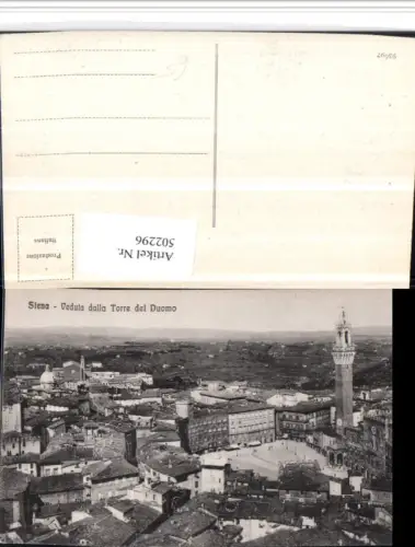 502296,Toscana Siena Veduta dalla Torre del Duomo Teilansicht