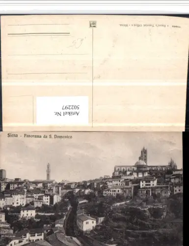 502297,Toscana Siena Panorama da S. Domenico Teilansicht