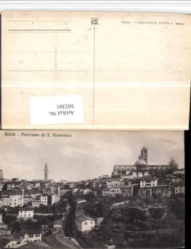 502301,Toscana Siena Panorama da S. Domenico Teilansicht