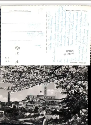 524632,Toscana Siena Panorama Teilansicht Baumblüte