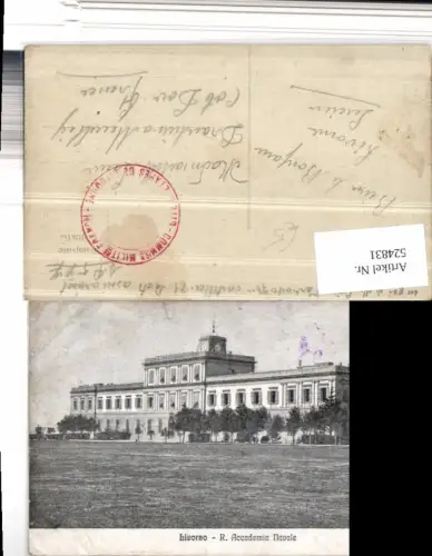 524831,Toscana Livorno R. Accademia Navale Akademie Gebäude