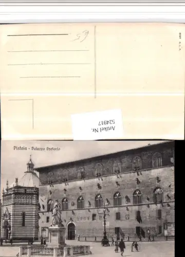 524917,Toscana Pistoia Palazzo Pretorio Palast Denkmal Statue