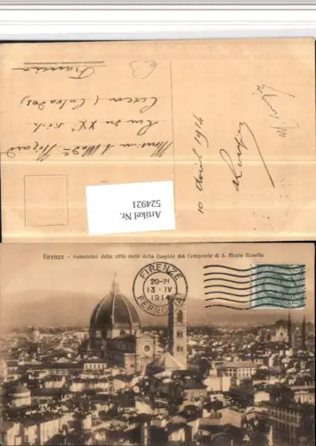524921,Toscana Firenze Florenz Panorama S. Maria Novella Kirche