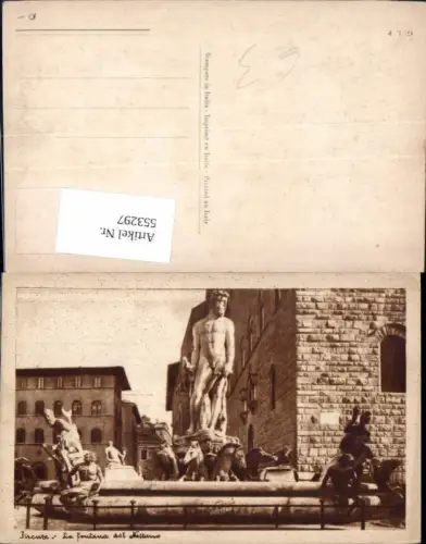 553297,Firenze Florenz Neptun Brunnen