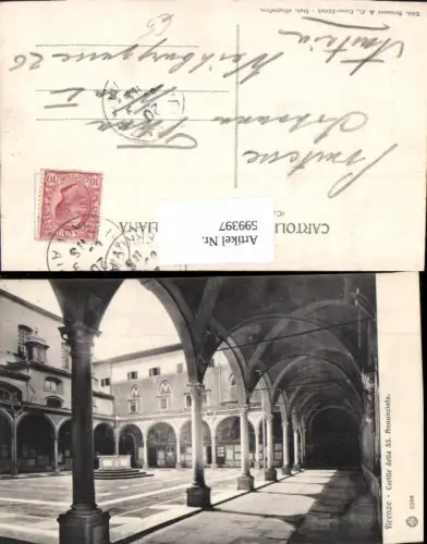 599397,Firenze Florenz Cortile della SS. Annunziata Italy