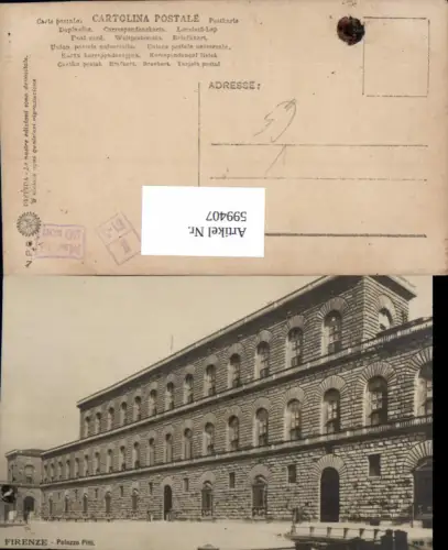 599407,Firenze Florenz Palazzo Pitti Italy pub NPG 149