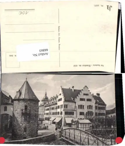 66865,Brunico Bruneck Partie im Ort Brücke