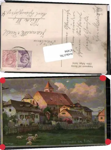 87494,Lengmoos am Ritten Longomos Höger R.A. Tolle AK