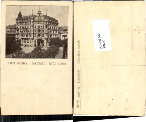 89640,Bozen Bolzano Hotel Bristol Alto Adige