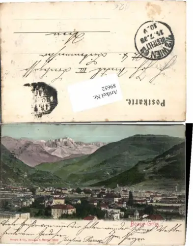 89652,Bozen Gries Tolle Karte um 1900