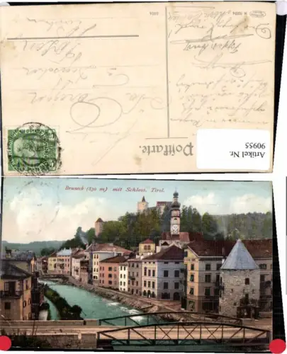 90955,Bruneck Brunico m. Schloss Südtirol pub Amonn 8294