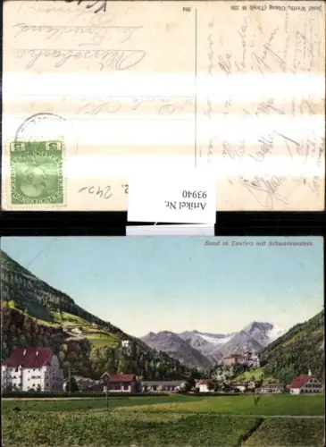 93940,Trentino Sand i. Taufers m. Schwarzenstein pub Josef Werth Olang