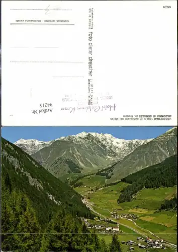 94215,Trentino Unserfrau i. Schnalstal b. Meran Madonna di Senales pr. Merano