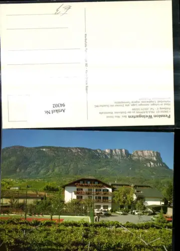 94302,Trentino St Pauls Eppan a. d. Südtiroler Weinstraße Pension Weingarten Bes. Max Donat