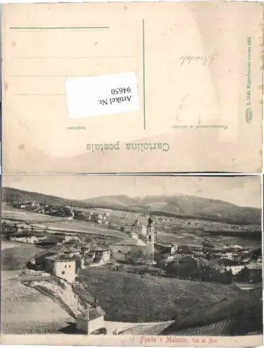 94650,Fondo e Malosco Val di Non Nonntal Trentino Malusch
