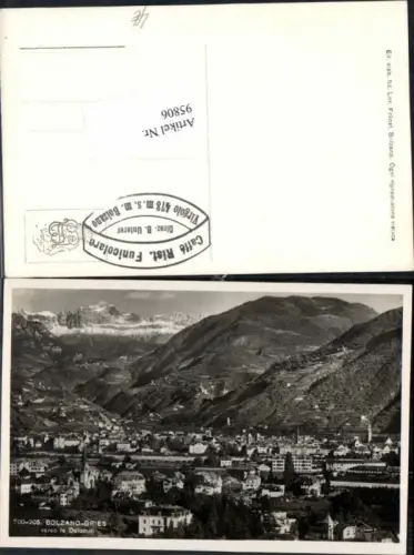 95806,Bozen Bolzano Gries m. Dolomiten Südirol