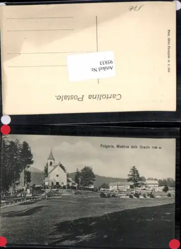 95833,Folgaria Madona dele Grazie Südtirol 1910