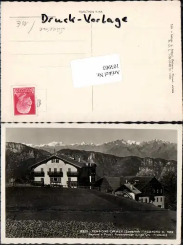 103903,Pension Zirmer Zirmerhof Redagno Fontanefredde Truden Trodena Bozen