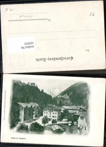 103933,Sand in Taufers Gasthaus zur Post 1900