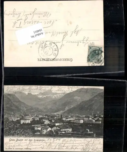 104011,Gries bei Bozen Dolomiten Rosengarten Südtirol 1900