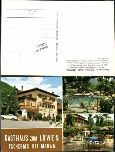 109240,Trentino Gasthaus zum Löwen Tscherms b. Meran