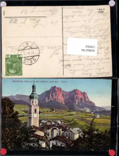 110562,Trentino Kastelruth m. Schlern Südtirol Seis pub Amonn 9749