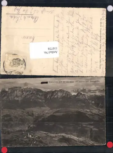 110758,Trentino Unterinn Seis am Schlern Ritten Dolomiten