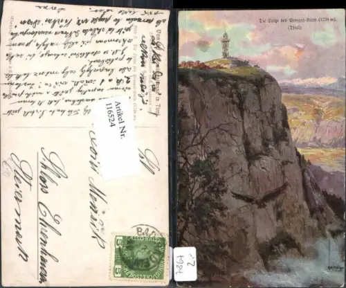 116524,Trentino Penegal Kulm Sexten Dolomitenstrasse Südtirol R.A. Höger
