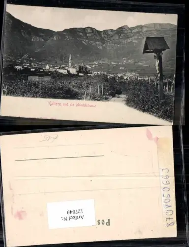 127049,Trentino Kaltern in Südtirol m. Mendelstrasse Wegansicht 1900