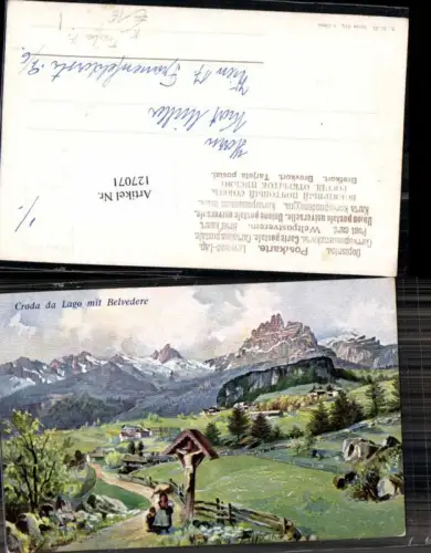 127071,Trentino Croda da Lago m. Belvedere H. Treiber sign.