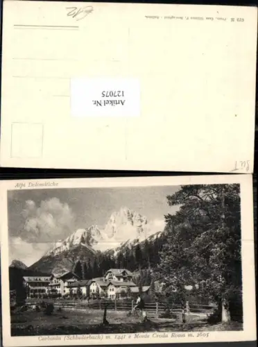 127075,Trentino Carbonin Schluderbach Monte Croda Rossa Sesto